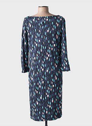 Robe mi-longue imprimé fantaisie manches longues bleu WHITE STUFF femme