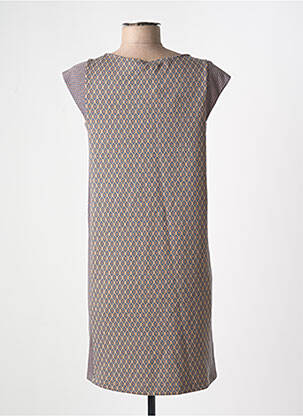Robe courte manches courtes manches courtes beige SEMIOLOGY femme