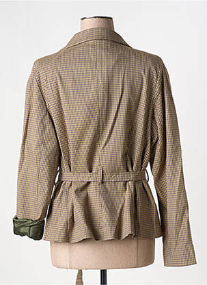 Veste casual col tailleur marron SEMIOLOGY femme