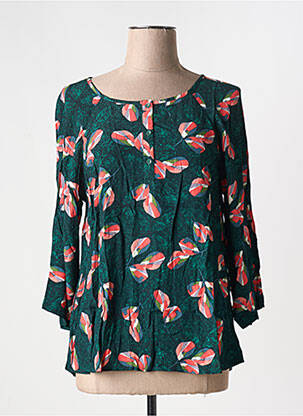 Blouse imprimé fantaisie manches 3/4 vert WHITE STUFF femme