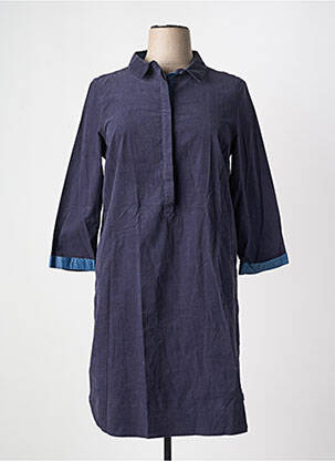 Robe mi-longue manches 3/4 manches 3/4 bleu WHITE STUFF femme