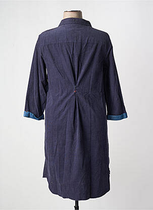 Robe mi-longue manches 3/4 manches 3/4 bleu WHITE STUFF femme