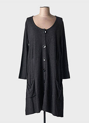 Gilet manches longues gris G!OZE pour femme