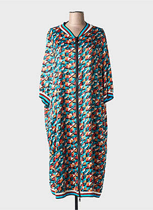 Robe mi-longue bleu AN II VITO pour femme