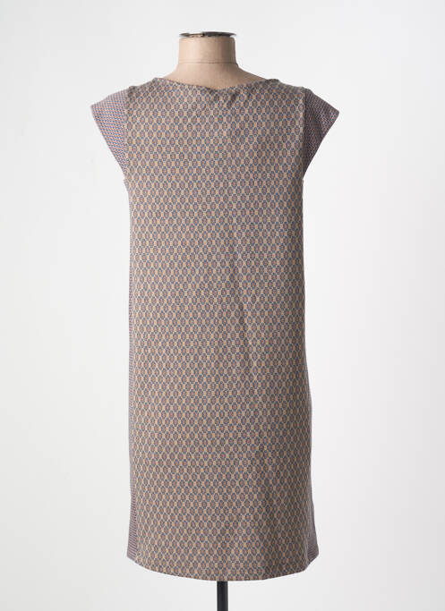 Robe courte beige SEMIOLOGY pour femme