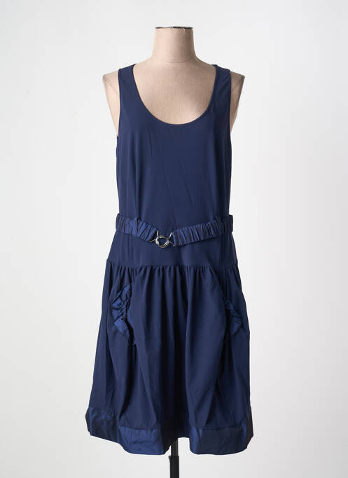 Robe mi-longue bleu INDIES pour femme