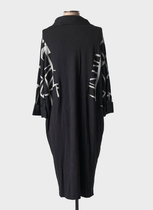 Robe mi-longue noir OZAI N KU pour femme