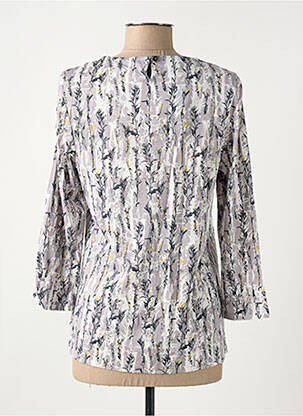 Top imprimé fantaisie manches 3/4 gris WHITE STUFF femme