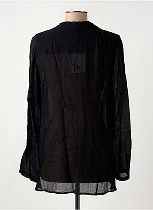 Chemisier coupe droite manches longues noir SEMIOLOGY femme