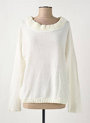 Pull col rond manches longues blanc SEMIOLOGY femme