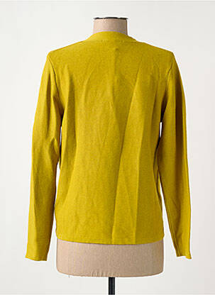 Gilet manches longues fermeture boutonnée sur le devant jaune WHITE STUFF femme