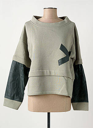 Sweat-shirt manches longues manches longues vert SEMIOLOGY femme