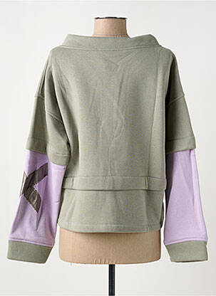 Sweat-shirt manches longues manches longues vert SEMIOLOGY femme