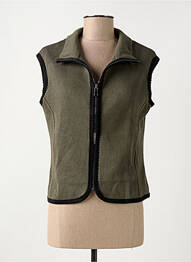 Gilet sans manche poches vert SEMIOLOGY femme