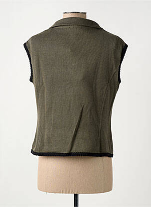 Gilet sans manche poches vert SEMIOLOGY femme