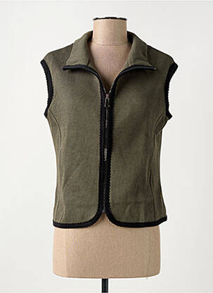 Gilet sans manche vert SEMIOLOGY pour femme