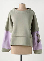 Sweat-shirt vert SEMIOLOGY pour femme seconde vue