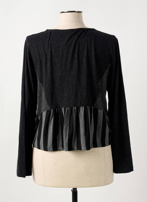 Gilet manches longues gris G!OZE pour femme