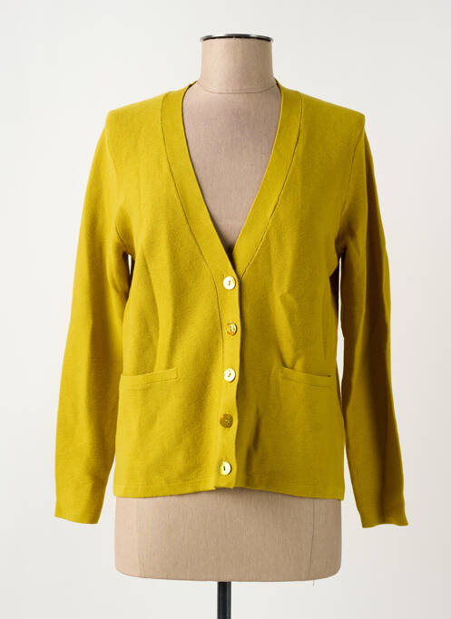 Gilet manches longues jaune WHITE STUFF pour femme