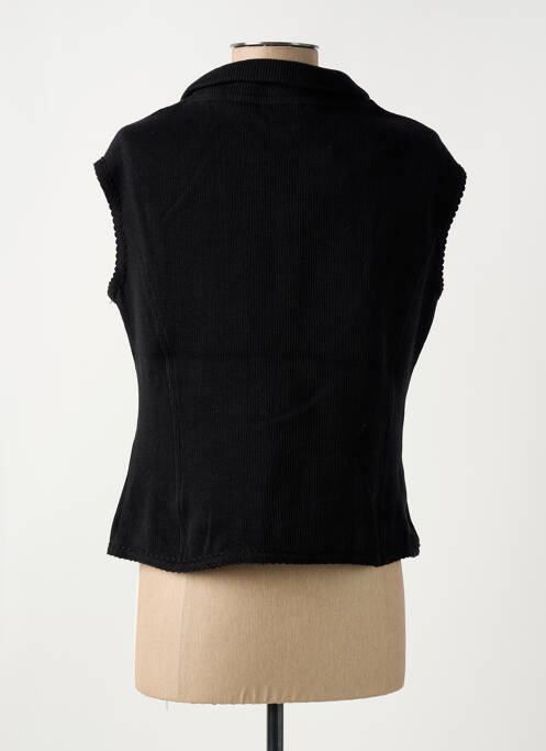 Gilet sans manche noir SEMIOLOGY pour femme