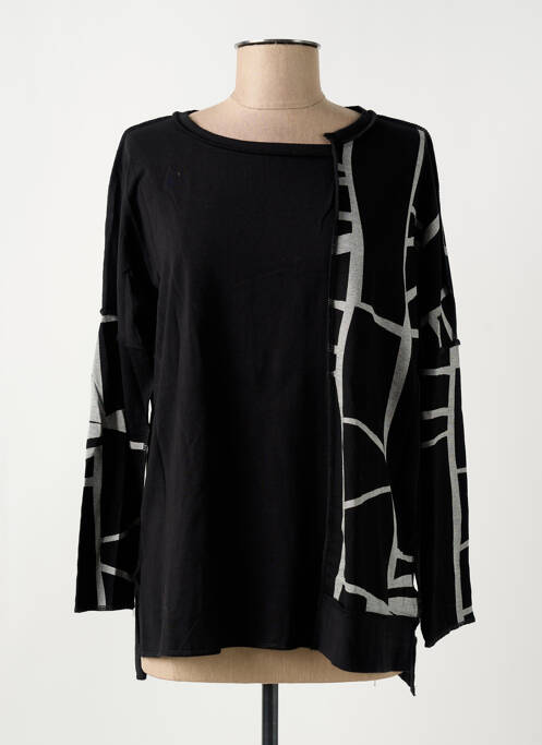 T-shirt noir OZAI N KU pour femme