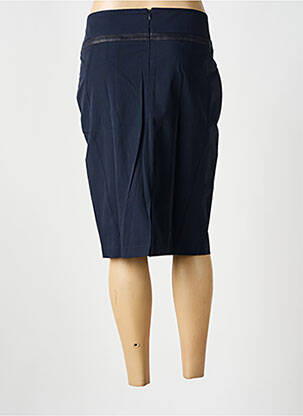 Jupe mi-longue stretch bleu GARELLA femme