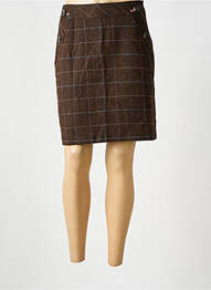 Jupe courte doublure marron WHITE STUFF femme