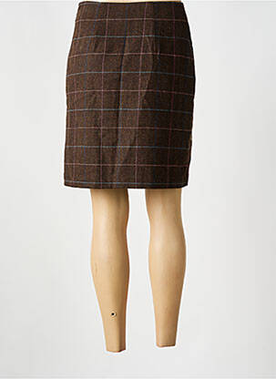Jupe courte doublure marron WHITE STUFF femme