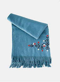 Echarpe bleu BLUTSGESCHWISTER femme