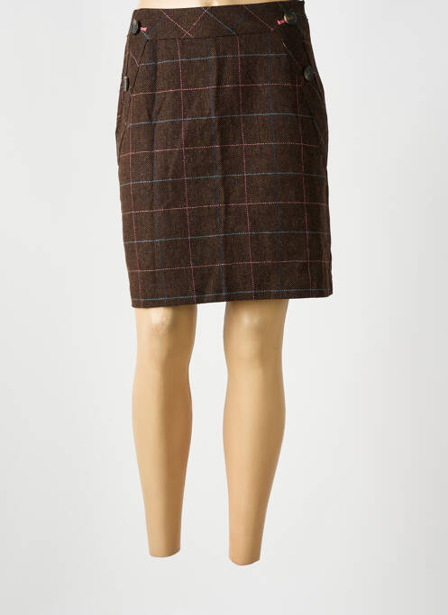Jupe courte marron WHITE STUFF pour femme