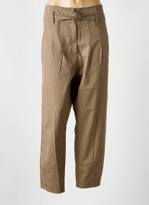 Pantalon chino beige SEMIOLOGY pour femme
