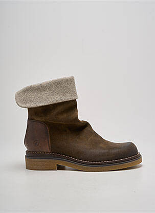 Bottines/boots nubuck talon plat jusqu'à 3cm marron CASTA femme