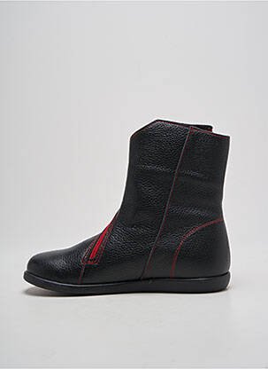 Bottines/boots matière lisse talon plat jusqu'à 3cm noir CLAMP femme