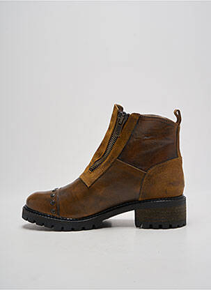 Bottines/boots matière lisse talon de 4 à 6cm marron CASTA femme