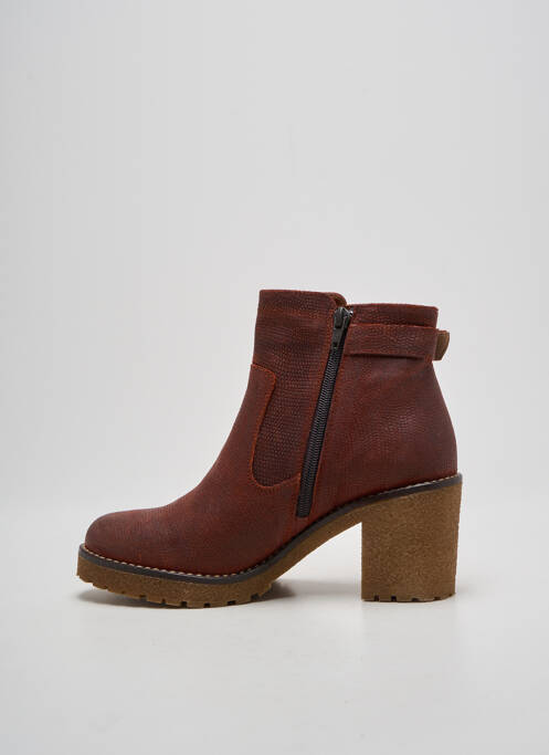 Bottines/Boots rouge LIBRE COMME L'AIR pour femme