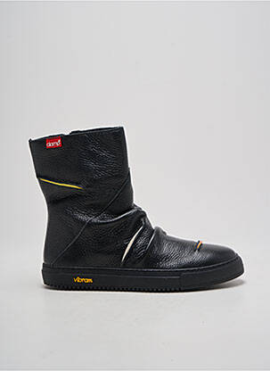Bottines/boots matière lisse talon plat jusqu'à 3cm noir CLAMP femme