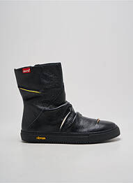 Bottines/boots matière lisse talon plat jusqu'à 3cm noir CLAMP femme
