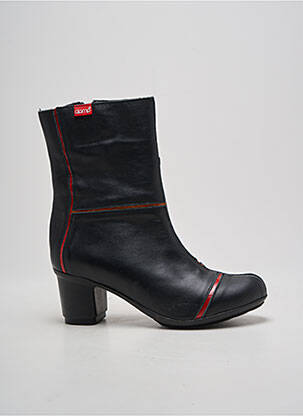 Bottines/boots matière lisse talon de 4 à 6cm noir CLAMP femme