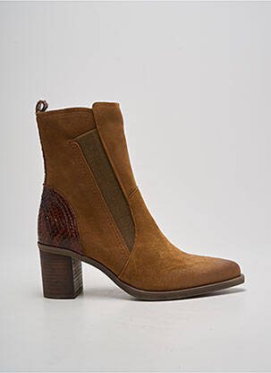 Bottines/boots bout pointu talon de 4 à 6cm marron CASTA femme
