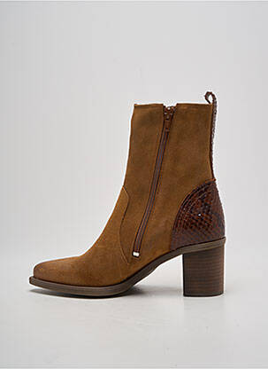 Bottines/boots bout pointu talon de 4 à 6cm marron CASTA femme