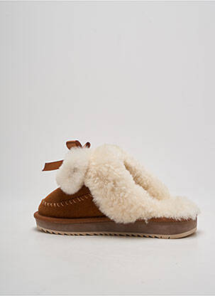Mules/sabots talon plat jusqu'à 3cm marron NATHAN-BAUME femme