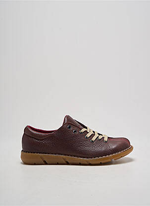Baskets matière lisse talon plat jusqu'à 3cm violet ALCE SHOES femme