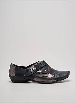 Derbies tissage satiné talon plat jusqu'à 3cm noir MADISON femme