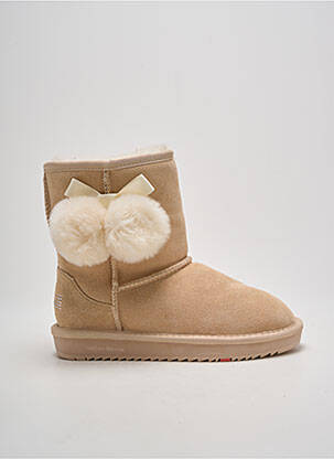 Bottines/boots fourrée talon plat jusqu'à 3cm beige NATHAN-BAUME femme