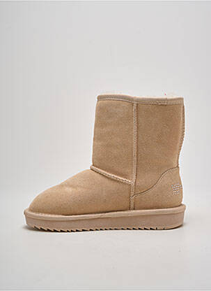 Bottines/boots fourrée talon plat jusqu'à 3cm beige NATHAN-BAUME femme