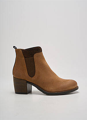 Bottines/boots cubain talon de 4 à 6cm marron CASTA femme