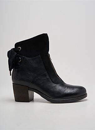 Bottines/boots matière lisse talon de 4 à 6cm noir CASTA femme