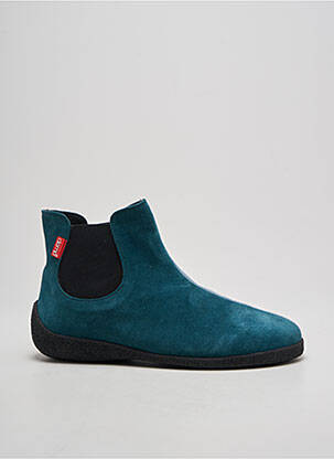Bottines/boots nubuck talon plat jusqu'à 3cm bleu CLAMP femme