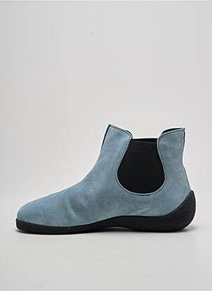 Bottines/boots nubuck talon plat jusqu'à 3cm bleu CLAMP femme