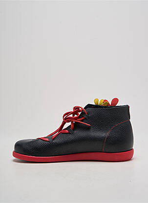Bottines/boots matière lisse talon plat jusqu'à 3cm noir CLAMP femme